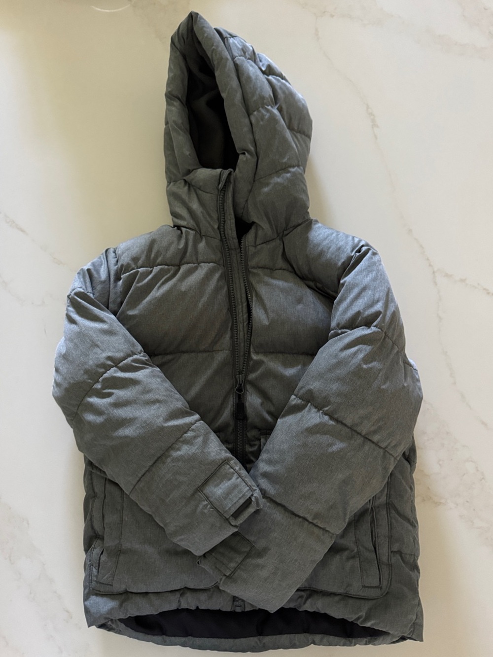 all in motion Hooded Kids Puffer Jacket in Gray